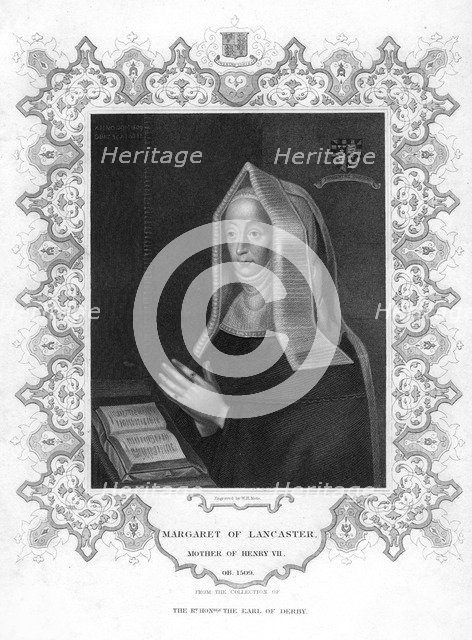 Margaret of Lancaster, mother of Henry VII. Artist: WT Mote