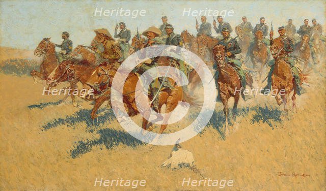 On the Southern Plains, 1907. Creator: Frederic Remington.