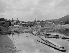 Connecticut River below Bellows Falls, Vt., between 1900 and 1910. Creator: Unknown.