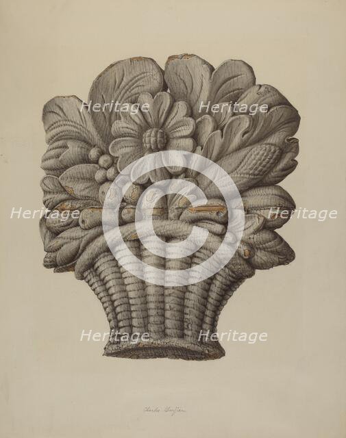 Carved Ornament, 1935/1942. Creator: Charles Garjian.