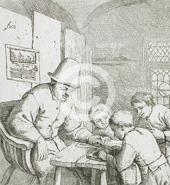 The Schoolmaster, c1644. Creator: Adriaen van Ostade.