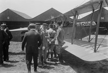 French Army aviators at Mineola, between c1915 and c1920. Creator: Bain News Service.