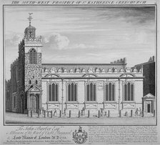 Church of St Katherine Cree, City of London, 1740. Artist: William Henry Toms