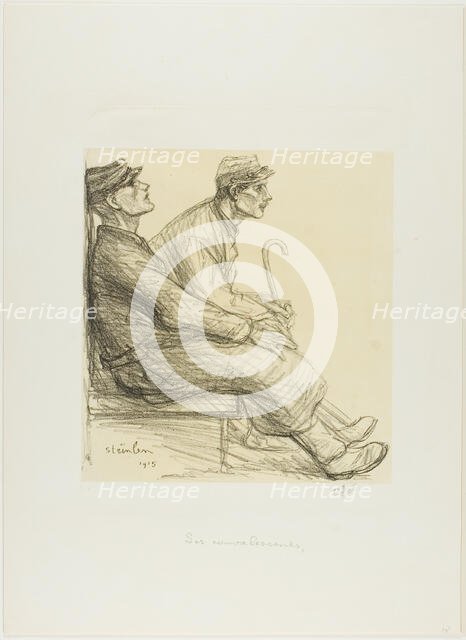 The Convalescents, 1915. Creator: Theophile Alexandre Steinlen.