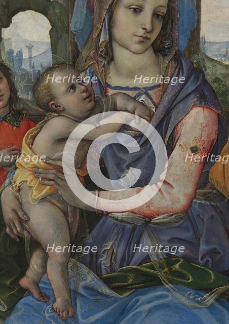 Madonna and Child with Saint Joseph and an Angel. Creator: Raffaellino del Garbo.