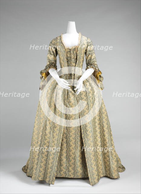 Robe à la Française, French, 1760-70. Creator: Unknown.