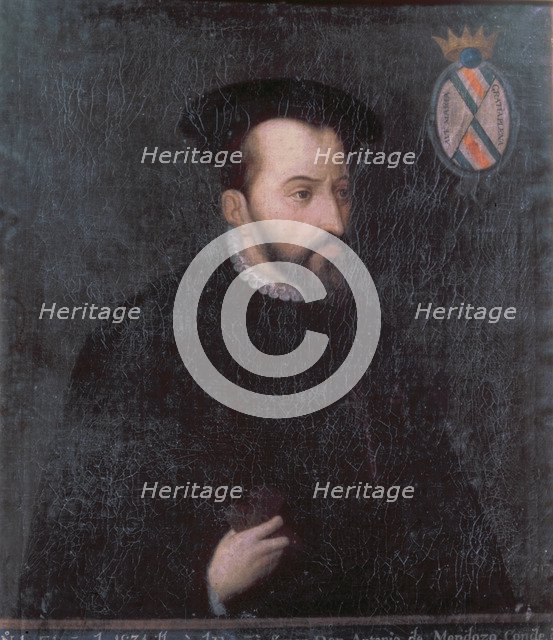 Antonio de Mendoza (1490-1552), Spanish governor and first viceroy of New Spain. (Mexico).