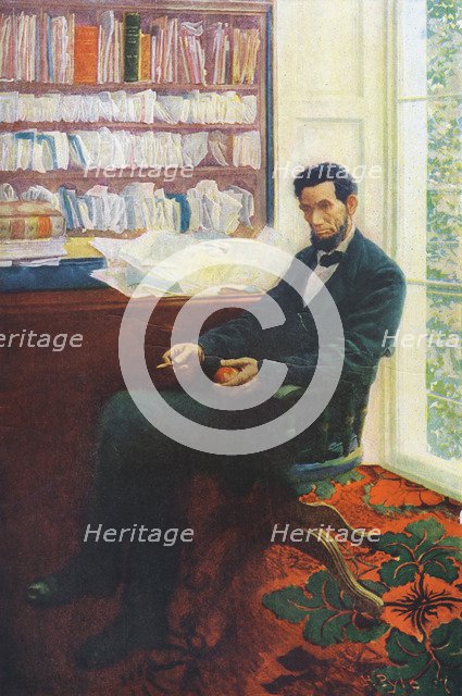 Lincoln's Last Day, Abraham Lincoln (1891-1865), 1907. Artist: Unknown