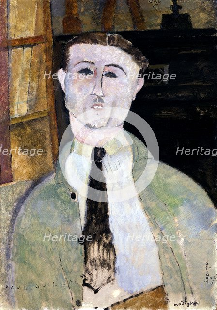 Portrait of Paul Guillaume (1891-1934), 1915. Artist: Modigliani, Amedeo (1884-1920)