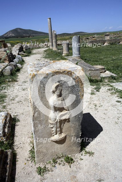 The Palaestra of Petronii, Thuburbo Majus, Tunisia. Artist: Samuel Magal