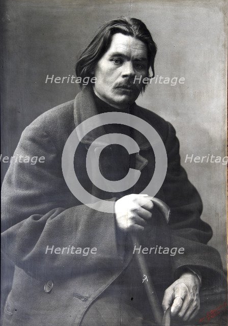 Maxim Gorky, Russian author, c1901-c1902. Artist: Unknown