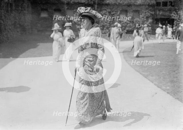 Mrs. Arthur S. Burden at Newport, 1913. Creator: Bain News Service.