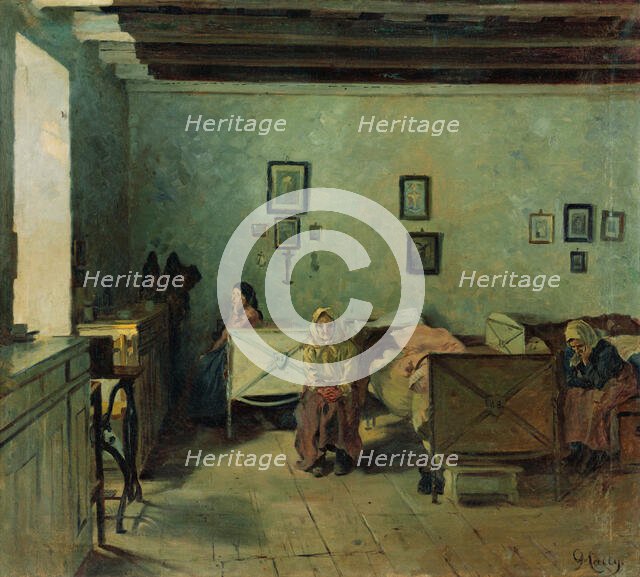 Old People's Home in Pezinok, around 1908. Creator: Gustav Mally.