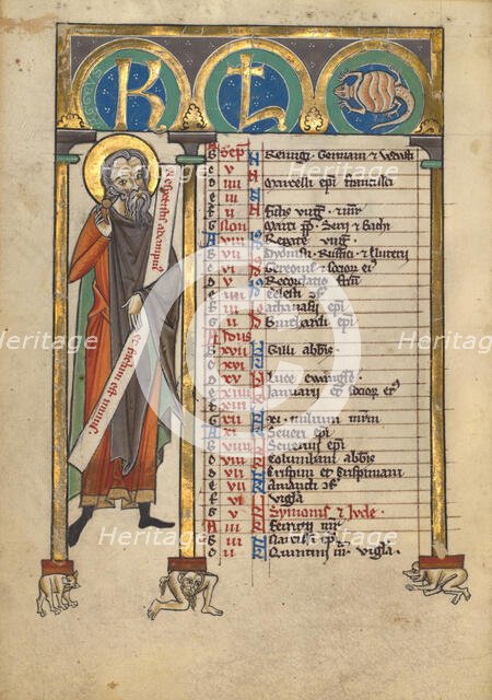 Haggai; Psalter, about 1240-1250. Creator: Unknown.