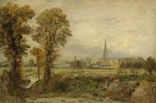 Distant View Of Salisbury Cathedral, 1821. Creator: John Constable.