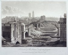 London Bridge (old), London, 1832. Artist: Henry Pyall