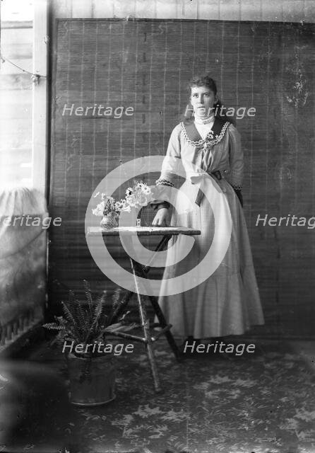 Portrait of lady - unknown, c1900s. Creator: Robert Augustus Henry L'Estrange.