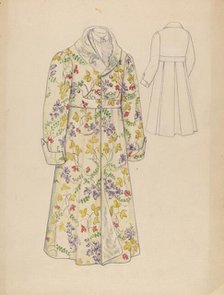 Man's Dressing Gown, c. 1936. Creator: Jessie M. Benge.