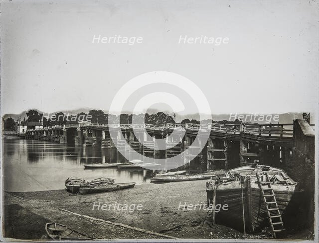Old Putney Bridge, Putney, Wandsworth, Greater London Authority, 1878. Creator: William O Field.
