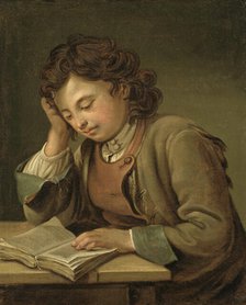 A Boy Reading, 1758. Creator: Per Krafft the Elder.