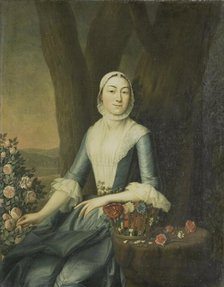 Portrait of Magdalena van Citters, Wife of Adriaen Isaac Hurgronje, c.1760. Creator: Anon.
