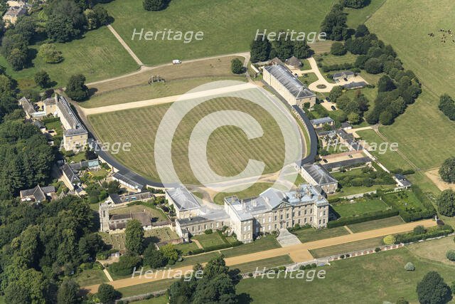 Burley On The Hill, a country house with wings, stables and collonades, Rutland, 2024. Creator: Robyn Andrews.