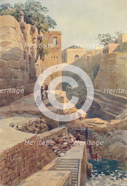 'The Tank at the Back of the Dargah, Ajmere', c1880 (1905). Creator: Alexander Henry Hallam Murray.