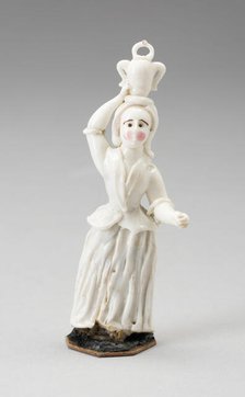 Girl with Urn, France, Late 18th century. Creator: Verres de Nevers.