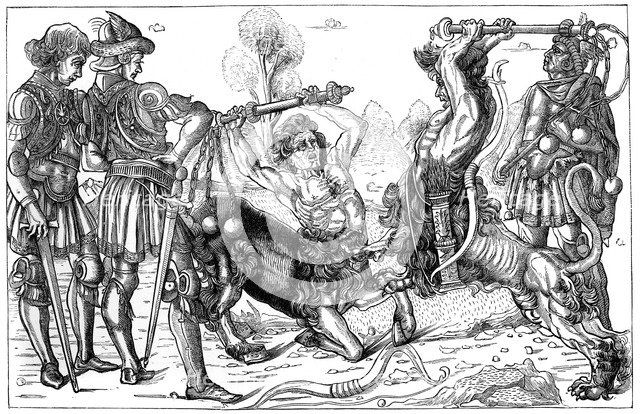 Pollaiuolo's 'Combat of Centaurs', 1882. Artist: Unknown