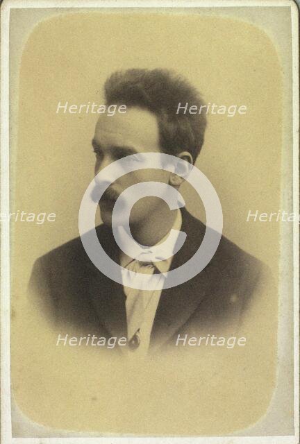 Portrait of the composer Rudolph Sophus Bergh (1859-1924), c. 1890. Creator: Riise, Frederik (1863-1933).
