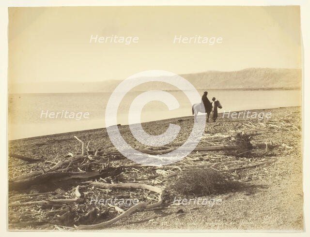 Mer Morte et Montagnes de Judée. Palestine(The Dead Sea and the Mountains of Judea, Palestine), 1875 Creator: Felix Bonfils.