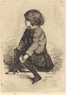 Seymour, Seated. Creator: James Abbott McNeill Whistler.