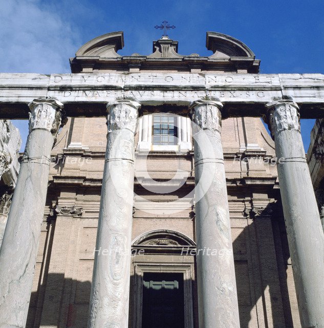 The Temple of Antoninus and Faustina, Rome. Artist: Unknown