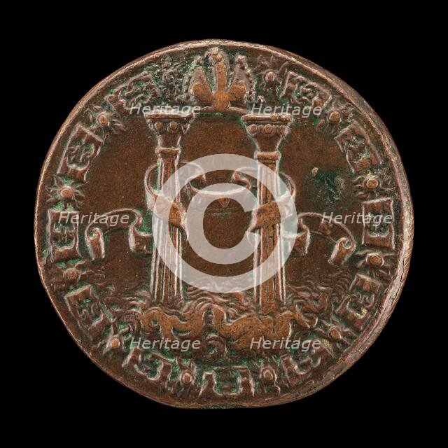 The Pillars of Hercules [reverse], 1553. Creator: Leone Leoni.