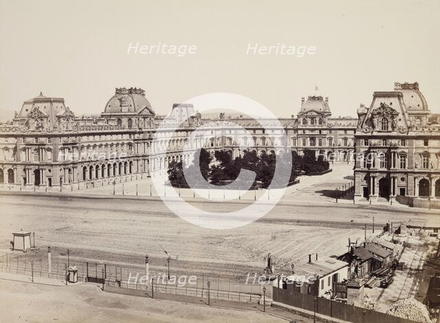 General View of the Louvre, Paris, between 1860 and 1870. Creator: Edouard Baldus.