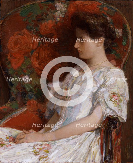 The Victorian Chair, 1906. Creator: Frederick Childe Hassam.