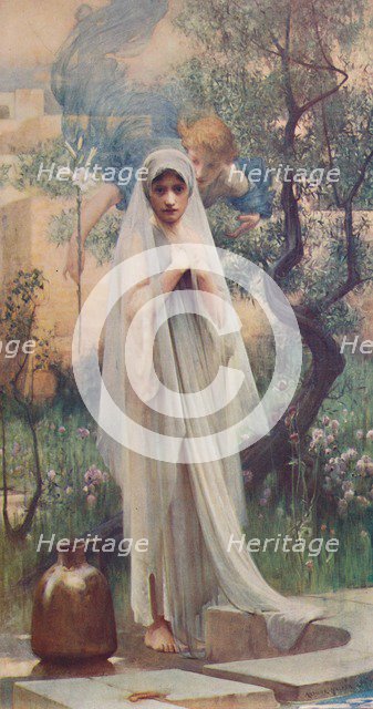 'The Annunciation', 1892, (c1900). Artist: Arthur Hacker.