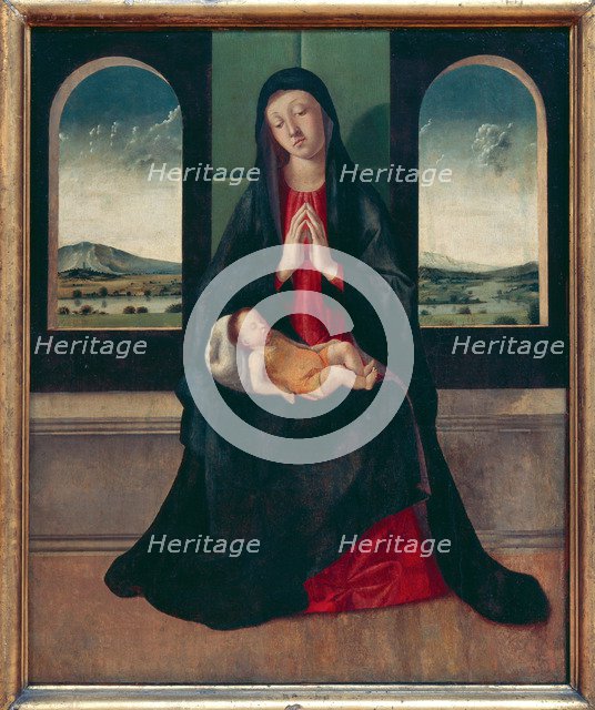 Virgin and child.