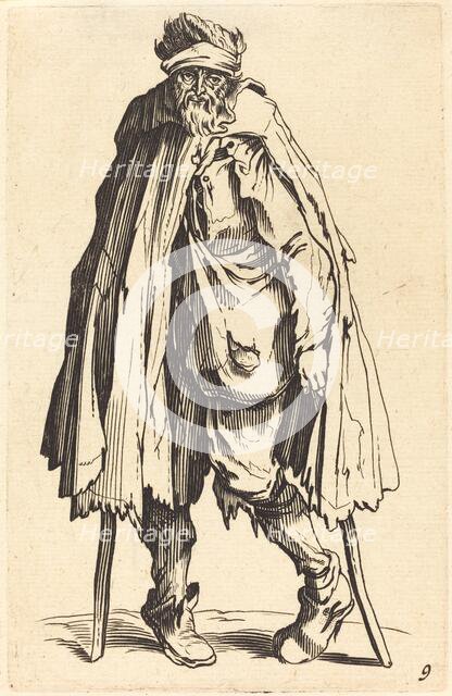 Beggar with Crutches and Sack. Creator: Unknown.