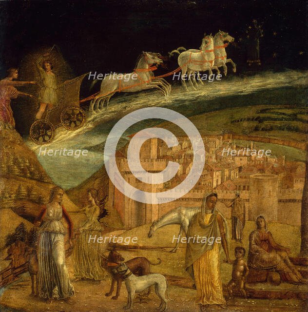 Phaeton Driving the Chariot of Phoebus, 1475/1500. Creator: Unknown.