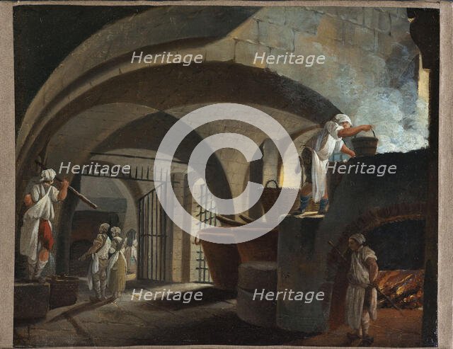 Tallow foundry at the Hotel-Dieu, 1773. Creator: Pierre-Antoine Demachy.