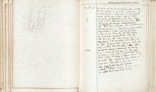 Draft notes for "Mrs Dalloway" by Virginia Woolf, 1925. Creator: Virginia Woolf.
