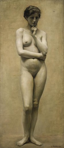 Female Nude, c1895. Creator: Maria Chlebowska.