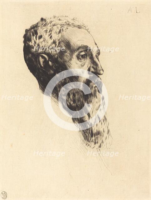 Head of a Model (Tete de modele). Creator: Alphonse Legros.