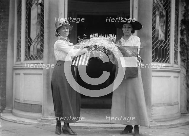 Woman Suffrage - Birthday Cake, 1916. Creator: Harris & Ewing.