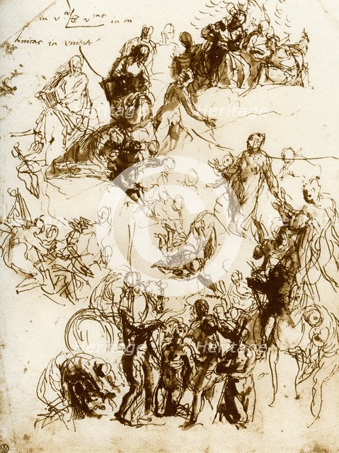 Sketch for the 'Martyrdom of St George', 1913.Artist: Paolo Veronese