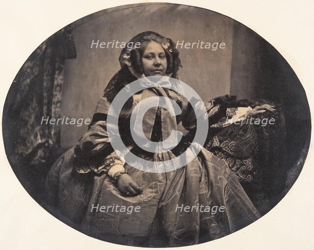 [Portrait of a Woman], 1854-56. Creator: Louis-Pierre-Théophile Dubois de Nehaut.