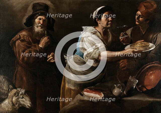 Kitchen Interior, 1645-1650. Creator: Fracanzano, Cesare (1605-1651).