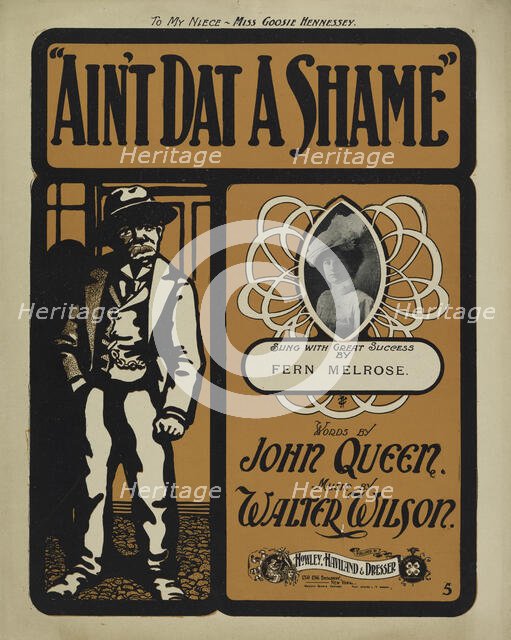 'Ain't dat a shame', 1901. Creator: Unknown.