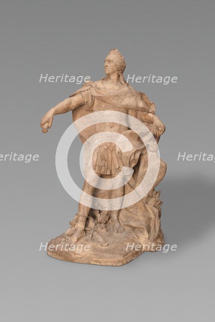Model for a Statue of Louis XV, 1746/48. Creator: Jean-Baptiste Lemoyne the Younger.